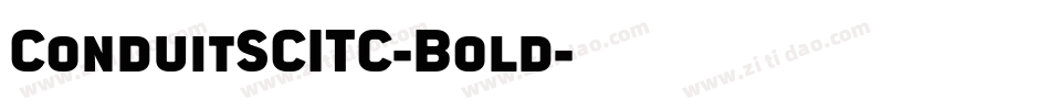 ConduitSCITC-Bold字体转换