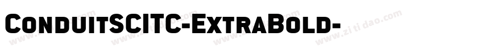 ConduitSCITC-ExtraBold字体转换