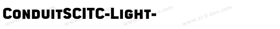 ConduitSCITC-Light字体转换