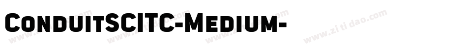 ConduitSCITC-Medium字体转换