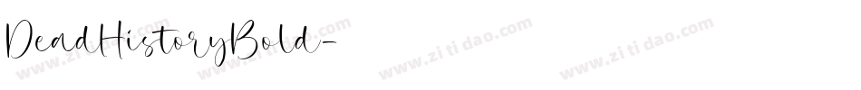 DeadHistoryBold字体转换