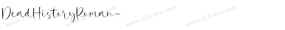 DeadHistoryRoman字体转换