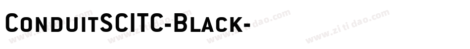 ConduitSCITC-Black字体转换