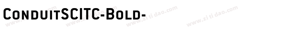 ConduitSCITC-Bold字体转换