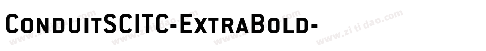 ConduitSCITC-ExtraBold字体转换