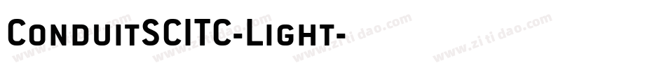 ConduitSCITC-Light字体转换