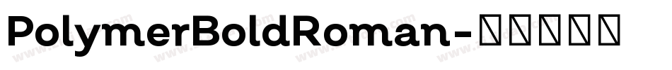 PolymerBoldRoman字体转换