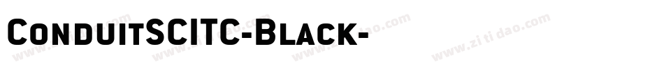 ConduitSCITC-Black字体转换