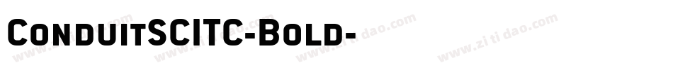 ConduitSCITC-Bold字体转换