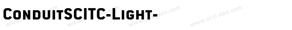 ConduitSCITC-Light字体转换