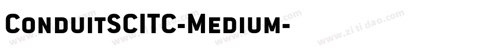 ConduitSCITC-Medium字体转换