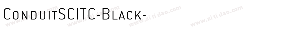 ConduitSCITC-Black字体转换