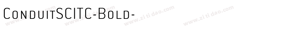ConduitSCITC-Bold字体转换