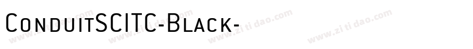 ConduitSCITC-Black字体转换