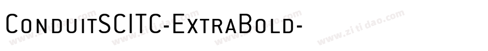 ConduitSCITC-ExtraBold字体转换