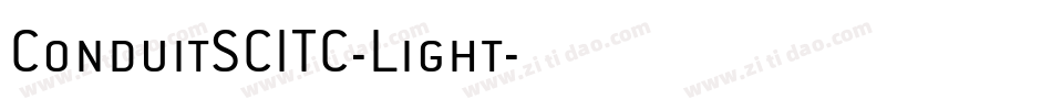 ConduitSCITC-Light字体转换