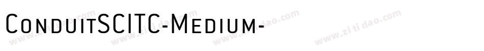 ConduitSCITC-Medium字体转换