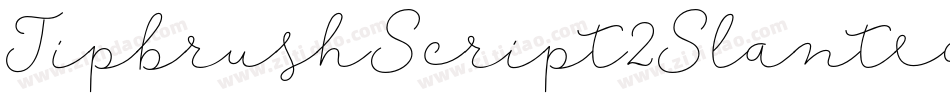 TipbrushScript2Slanted-PXyd字体转换