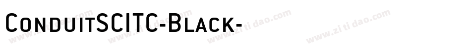 ConduitSCITC-Black字体转换