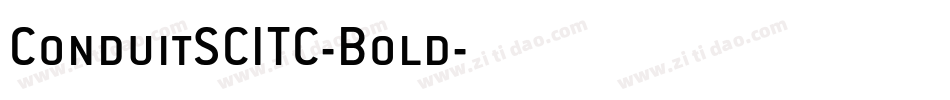 ConduitSCITC-Bold字体转换