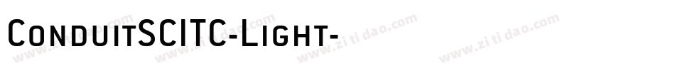 ConduitSCITC-Light字体转换