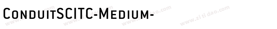 ConduitSCITC-Medium字体转换
