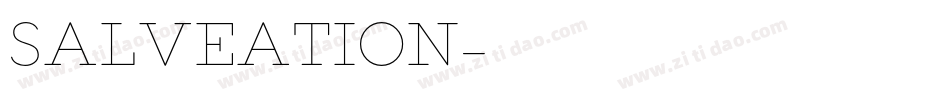 Salveation字体转换