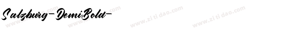 Salzburg-DemiBold字体转换