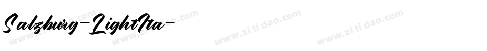 Salzburg-LightIta字体转换