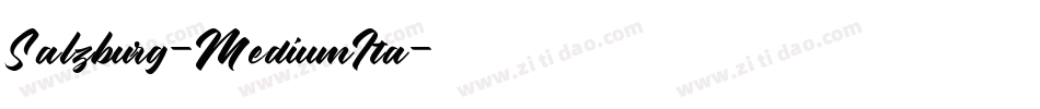 Salzburg-MediumIta字体转换