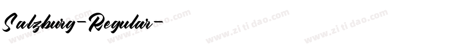 Salzburg-Regular字体转换