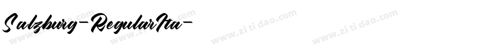 Salzburg-RegularIta字体转换