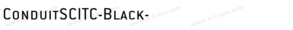 ConduitSCITC-Black字体转换