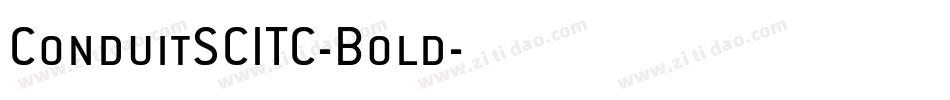 ConduitSCITC-Bold字体转换