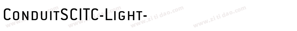 ConduitSCITC-Light字体转换