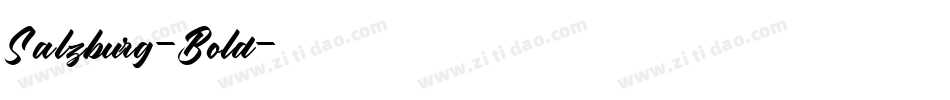 Salzburg-Bold字体转换