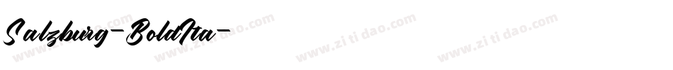 Salzburg-BoldIta字体转换