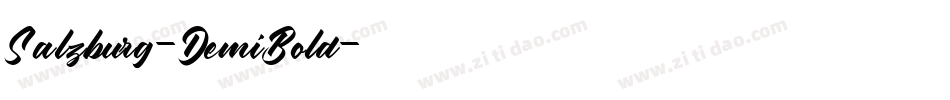 Salzburg-DemiBold字体转换