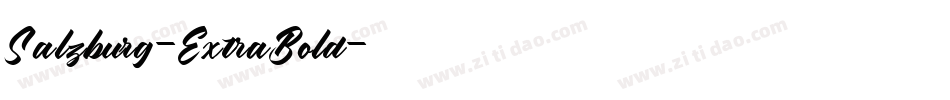 Salzburg-ExtraBold字体转换