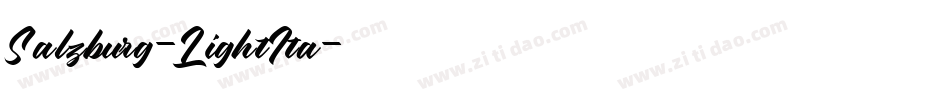 Salzburg-LightIta字体转换