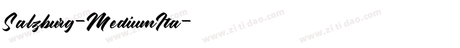 Salzburg-MediumIta字体转换