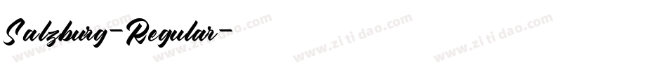 Salzburg-Regular字体转换