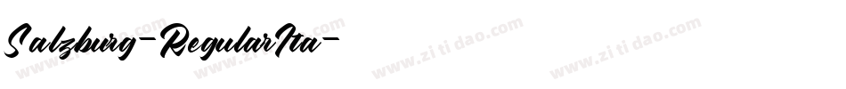 Salzburg-RegularIta字体转换