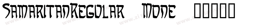 SamaritanRegular-Mdne字体转换