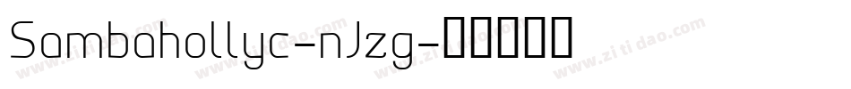 Sambahollyc-nJzg字体转换