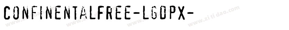 ConfinentalFree-lgdpX字体转换