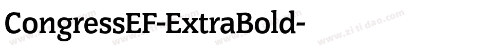 CongressEF-ExtraBold字体转换
