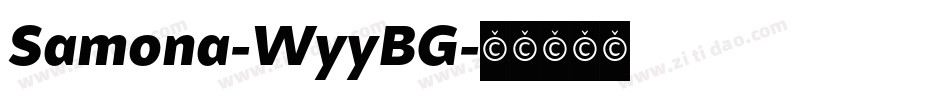 Samona-WyyBG字体转换