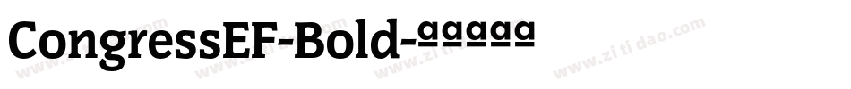 CongressEF-Bold字体转换