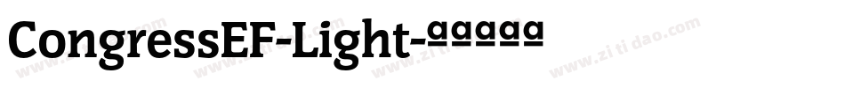CongressEF-Light字体转换